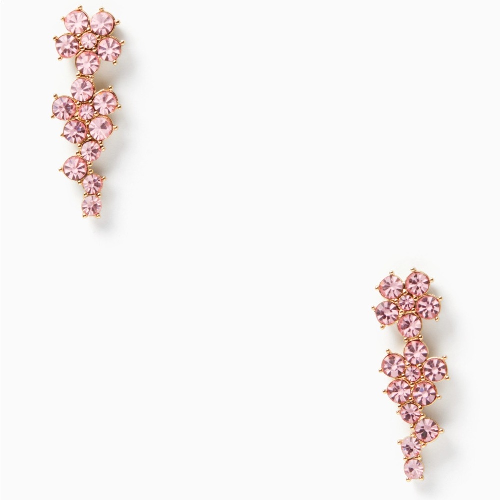 Kate Spade flower ear pin earrings
